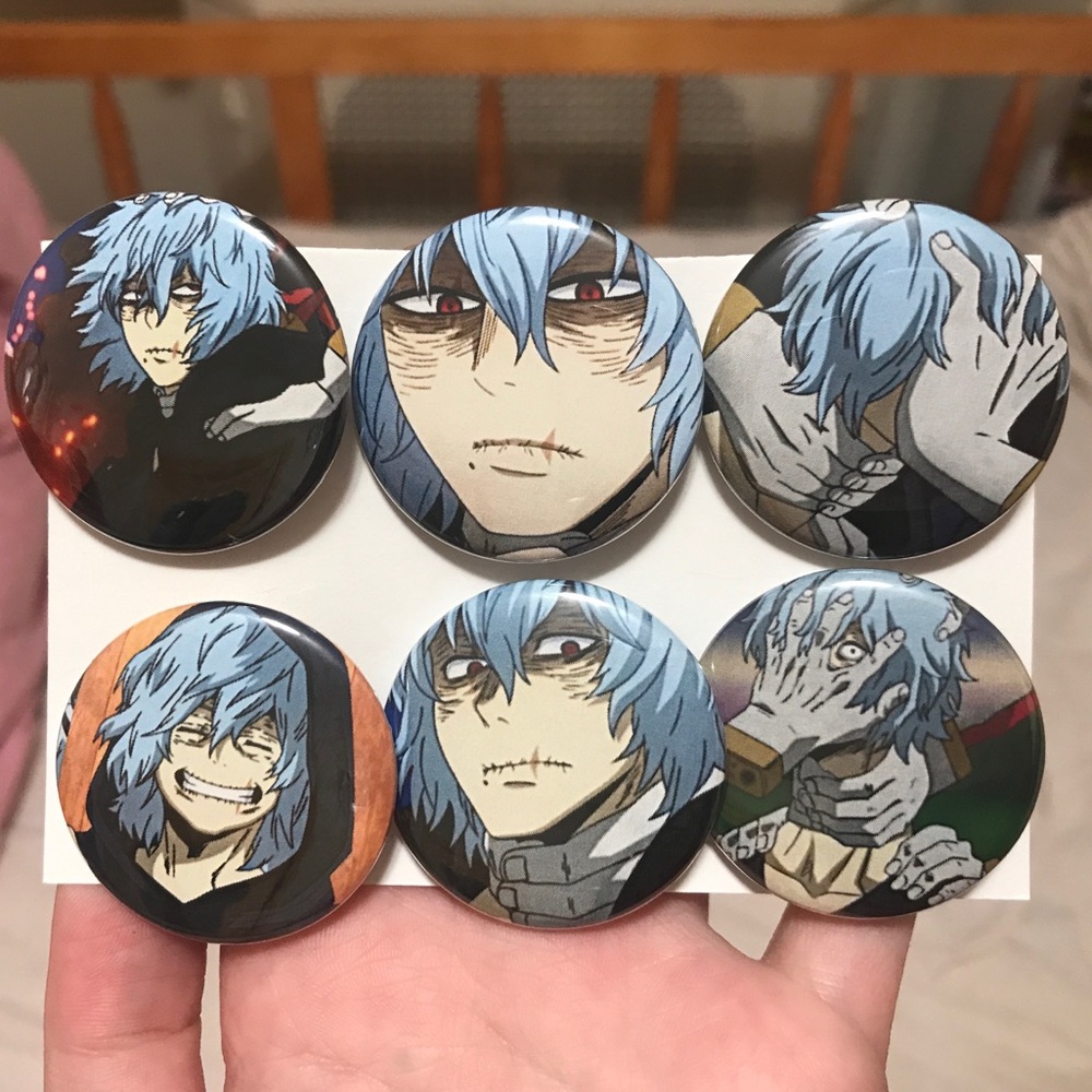 My Hero Academia Tomura Shigaraki Pinback Bu…